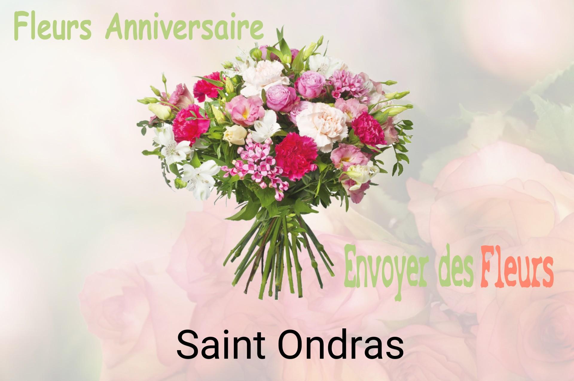 Bouquet de fleurs d’anniversaire livré à Saint-Ondras