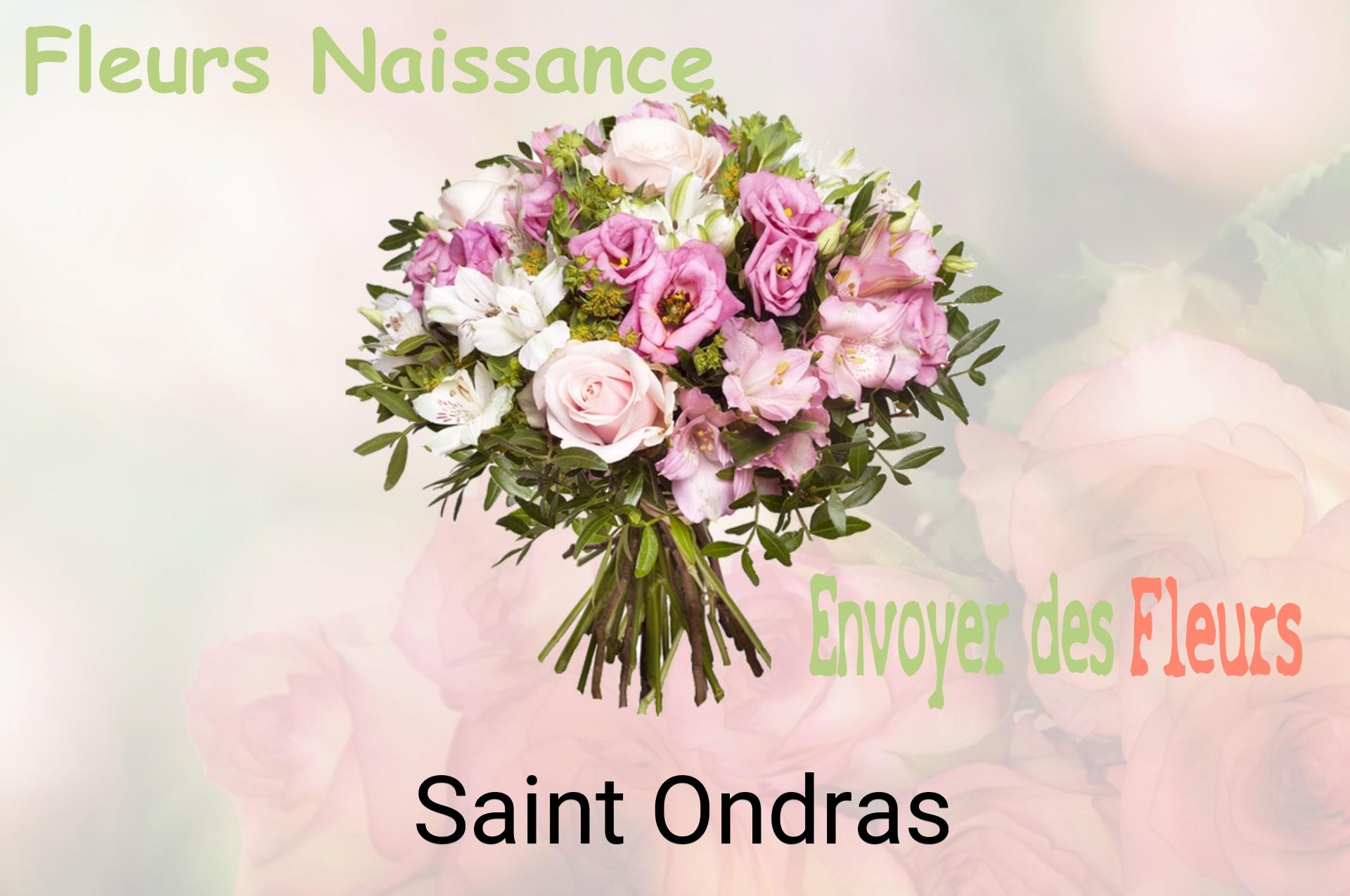 Bouquet de fleurs de naissance livré à Saint-Ondras
